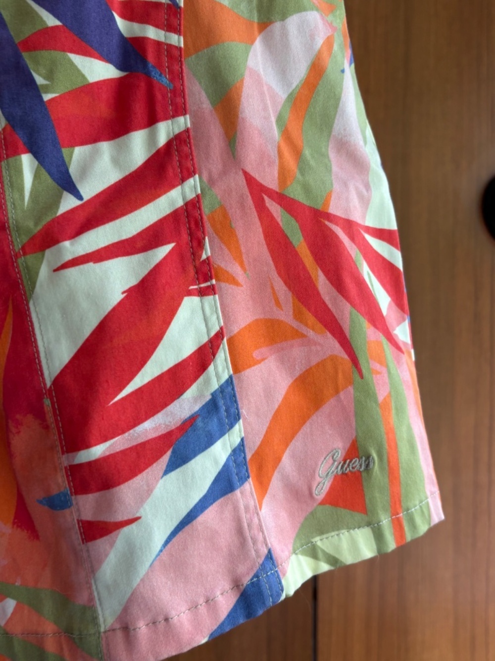 Guess Brooklyn Tropical Palm Floral Print Corset Mini Dress Size XS - Picture 8 of 12